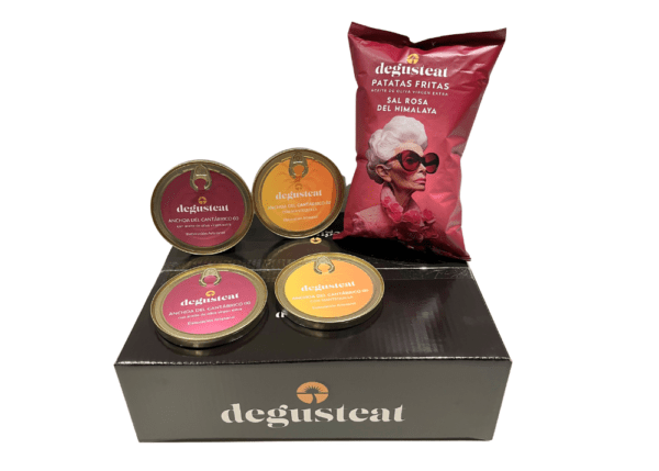 Pack "Mix Anchoas del Cantábrico" (1 bolsa de patatas fritas 125gr de REGALO)