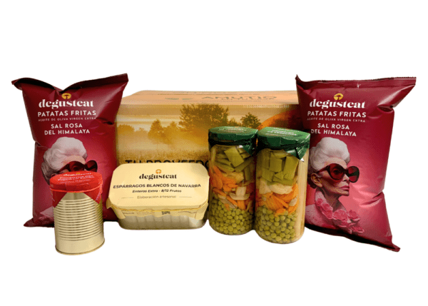 Pack Conservas de Navarra - Elaboración artesanal (2 bolsas grandes de Patatas Fritas GRATIS)